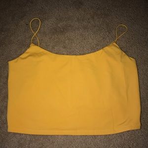 PacSun yellow crop top